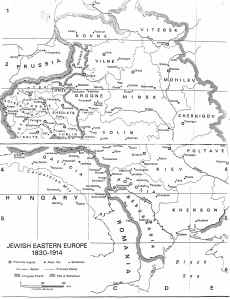 Map of Jewish Eastern Europe
